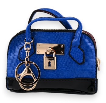 Porte clés porte monnaie bleu royal