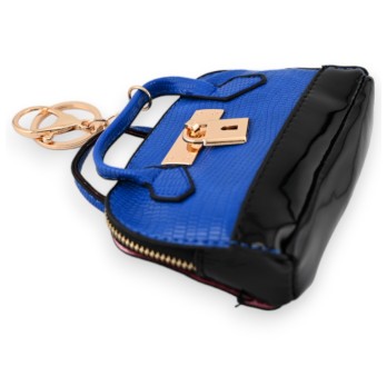 Porte clés porte monnaie bleu royal