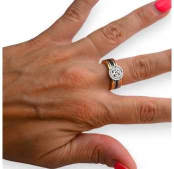 Bague acier 4 tons arbre de vie