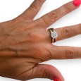 Bague acier 4 tons arbre de vie