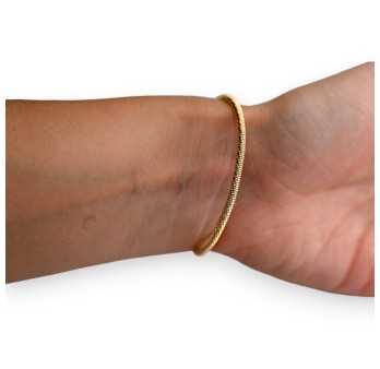 Bracelet doré double étoile