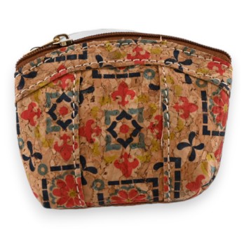 Petit porte monnaie mosaïque fleurs