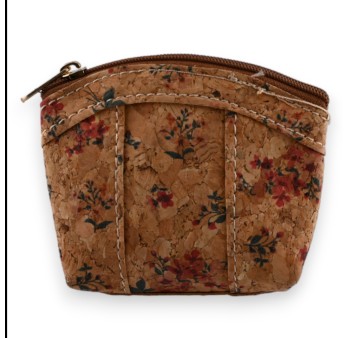 Petit porte monnaie fleurs champêtre
