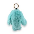Porte clés lapin doux turquoise