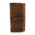 Portefeuille liège rosaces multicolores