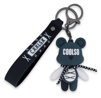 Porte-clés lapin anthracite COOLSO