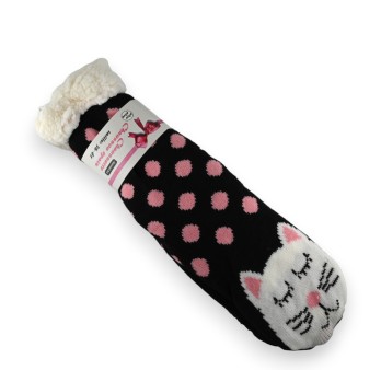 Chaussette chausson pilou chat