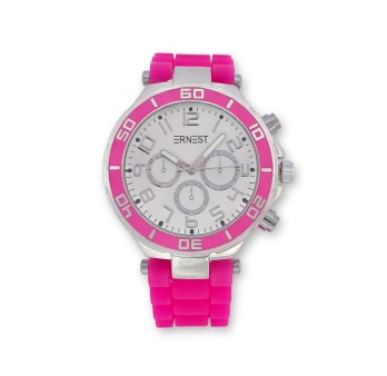 Montre femme silicone ERNEST fluo rose