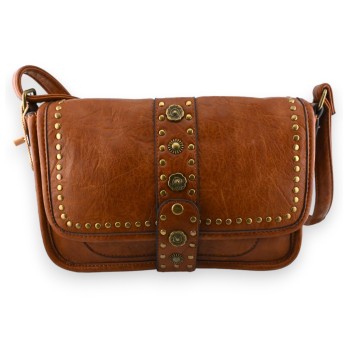Sac bandoulière camel