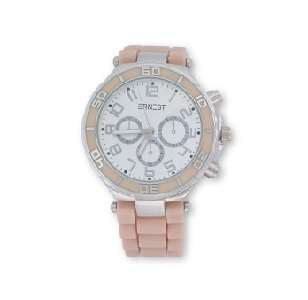 Montre femme silicone ERNEST rose tendre