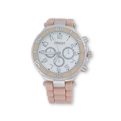 Montre femme silicone ERNEST rose tendre