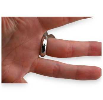 Bague fantaisie argentée fleur multicolore