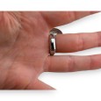 Bague fantaisie argentée strass et pierres noires