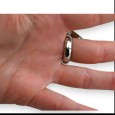Bague argentée gros cœur
