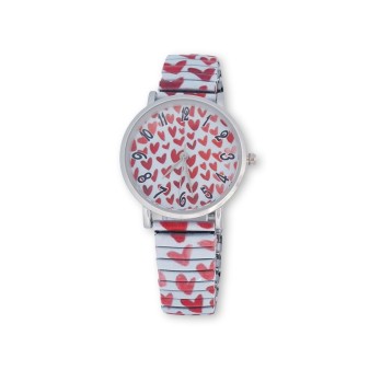 Montre femme élastique coeur Ernest E64001-005