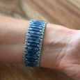 Montre femme élastique tons bleu Ernest E64001-006