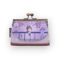 Porte-monnaie tons violet à fermoirs métal Sweet & Candy
