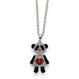Collier fantaisie panda strass