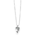 Collier fantaisie dauphin pierre grise