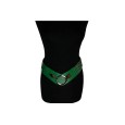 Ceinture synthétique élastique accordéon Vert Brésil