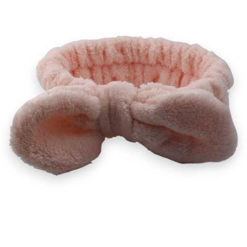 Bandeau à Maquillage molletonné vieux rose
