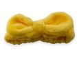 Bandeau à maquillage molletonné jaune