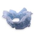 Bandeau à maquillage femme bleu ciel broderie anglaise