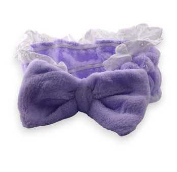 Bandeau à maquillage femme parme broderie anglaise