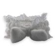 Bandeau à maquillage blanc femme broderie anglaise