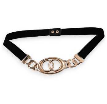 Ceinture fantaisie femme élastique boucle dorée