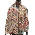 Foulard ethnique couleurs chaudes