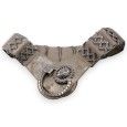 Ceinture fantaisie femme élastique doré et argenté strass