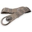 Ceinture fantaisie femme élastique doré et argenté strass