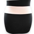 Ceinture fantaisie femme tissu suédine beige boucle métal