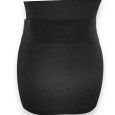 Ceinture fantaisie élastique femme noire boucle martelée