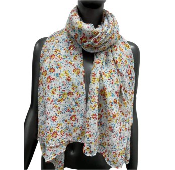 Foulard liberty à détails dorés
