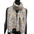 Foulard liberty à détails dorés