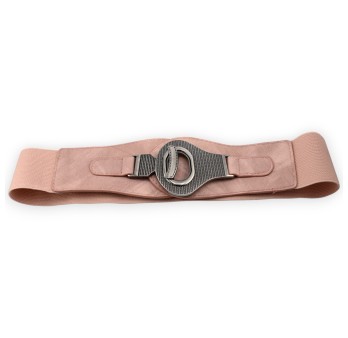 Ceinture fantaisie élastique femme vieux rose