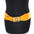 Ceinture fantaisie élastique femme moutarde