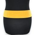 Ceinture fantaisie élastique femme moutarde