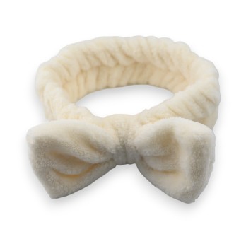 Bandeau à maquillage femme écru