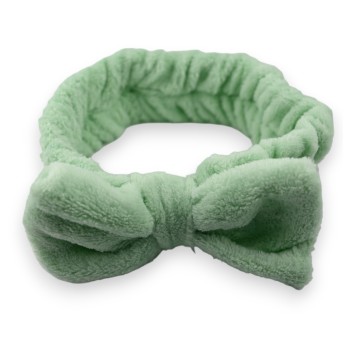 Bandeau à maquillage femme vert menthe