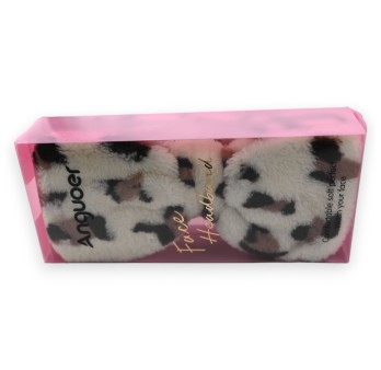 Bandeau à maquillage femme léopard