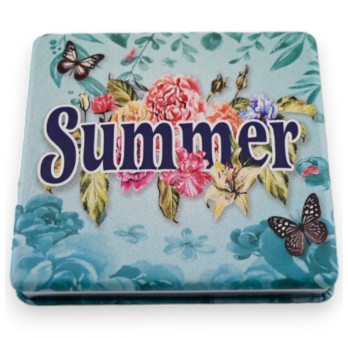 Miroir de poche Summer turquoise
