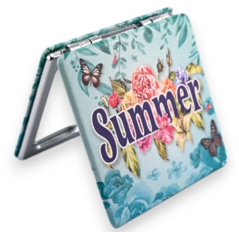 Miroir de poche Summer turquoise