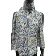 Foulard liberty bleu et rose avec ses dorures