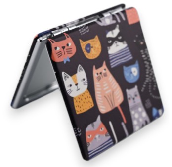Miroir de poche Chat humour