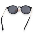 Lunettes ronde noire et dorée