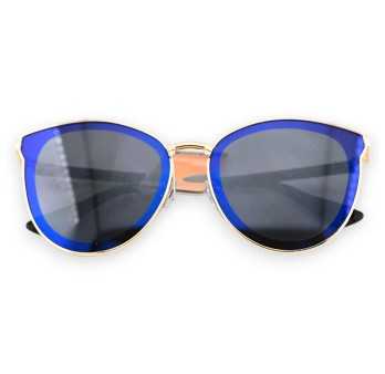 Lunettes papillon vintage bleue