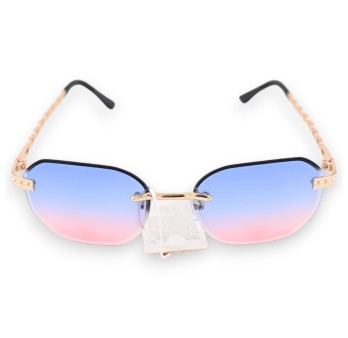 Lunettes mode ovale nuance rose et bleu